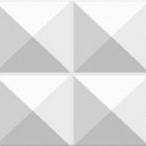 Panel 3D PVC Blanco Pirámide